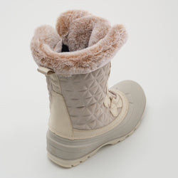 Off White,Blanc cassé : Snovalley 6 Women's Winter Boots - Three-Quarter Top View