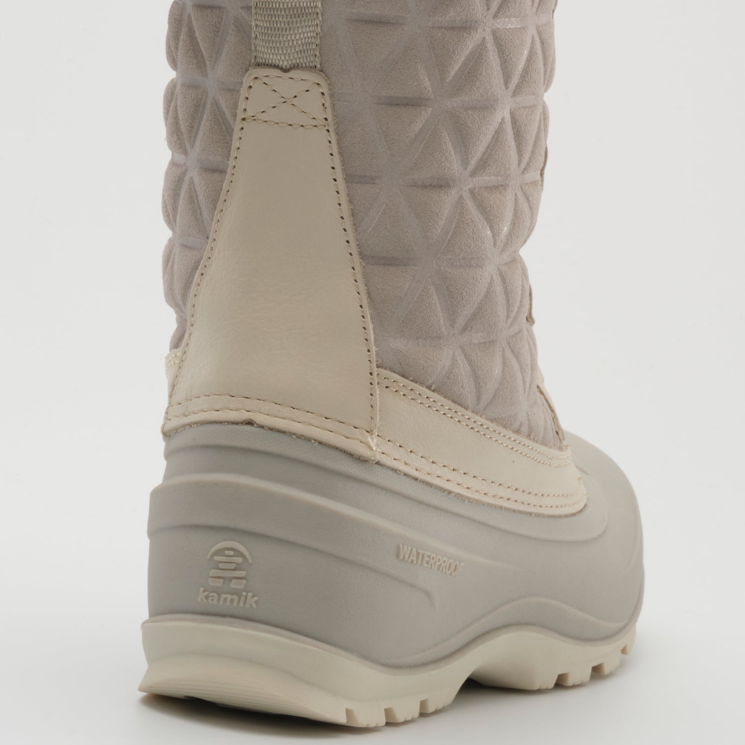Off White,Blanc cassé : Snovalley 6 Women's Winter Boots - Close-up Back View