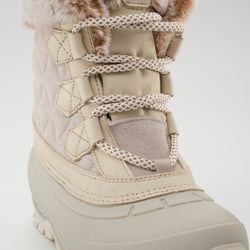 Off White,Blanc cassé : Snovalley 7 Women's Winter Boots - Laces View