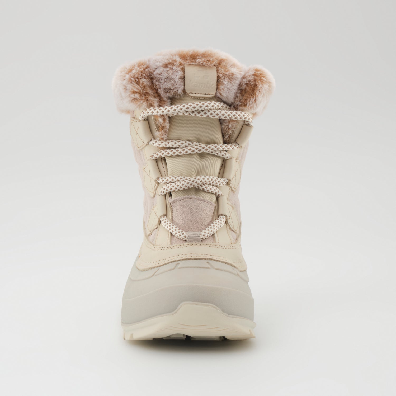 Off White,Blanc cassé : Snovalley 7 Women's Winter Boots - Front View