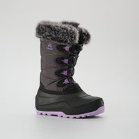 Charcoal-Purple,Charbon-Violet : Snowangel Kids Winter Boots - Main View