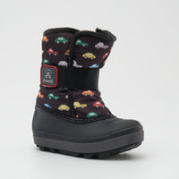 Black,Noir : Snowbug 7 Print Toddlers Winter Boots - Main View
