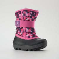 Purple-Pink,Violet-Rose : Snowbug 7 Print Toddlers Winter Boots - Main View
