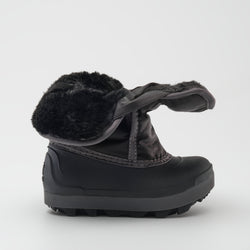Black,Noir : Snowbug 7 Toddlers Winter Boots - Side Open View