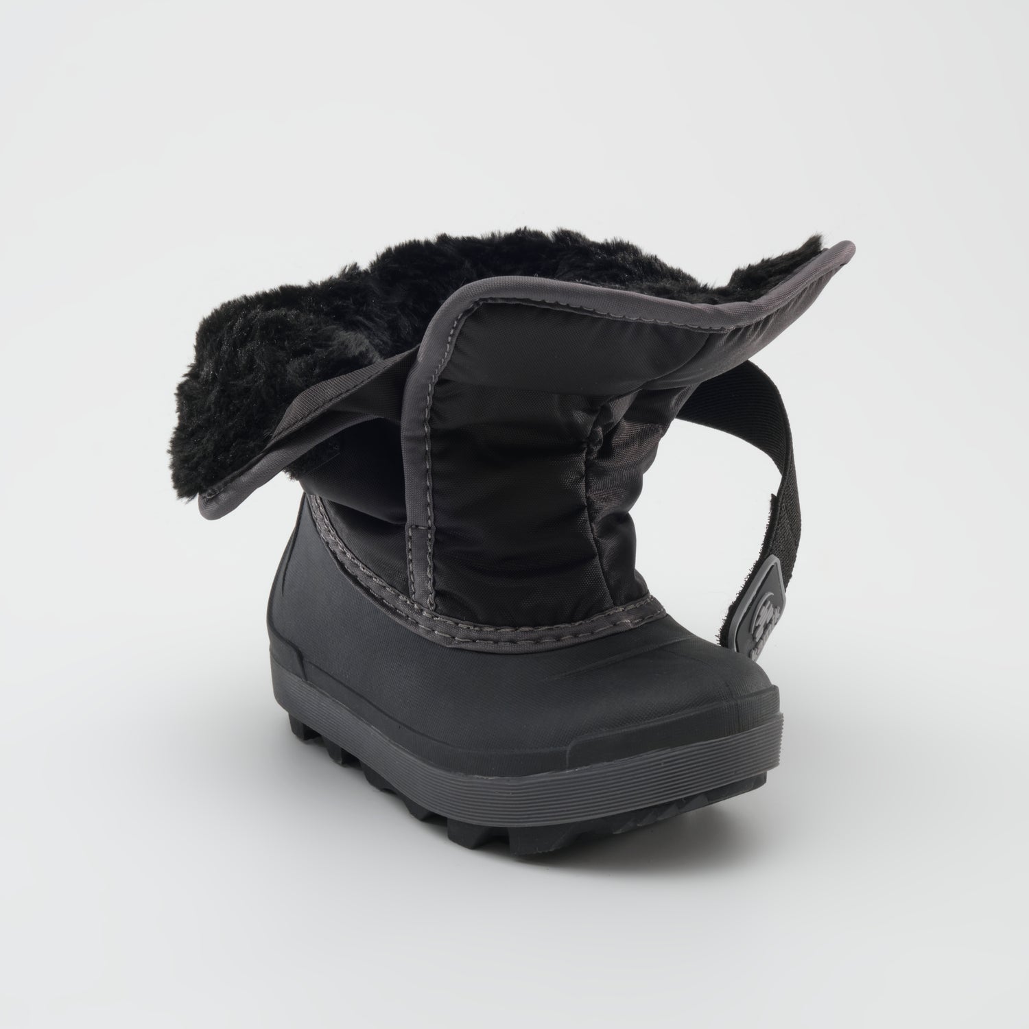 Black,Noir : Snowbug 7 Toddlers Winter Boots - Three-Quarter Open View