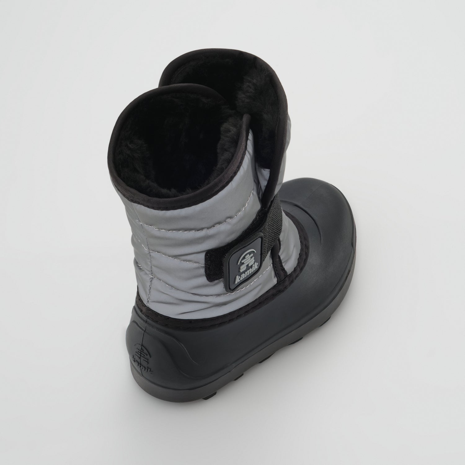 Silver,Argent : Snowbug 7 Toddlers Winter Boots - Three-Quarter Back View