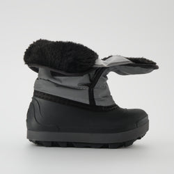 Silver,Argent : Snowbug 7 Toddlers Winter Boots - Side Open View