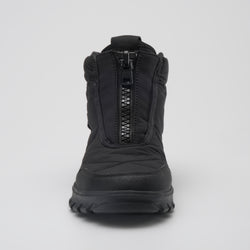 Black,Noir : Snowdon Low Wide Women's Winter Boots - Front View
