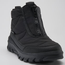 Black,Noir : Snowdon Low Women's Winter Boots - Three-Quarter Front View