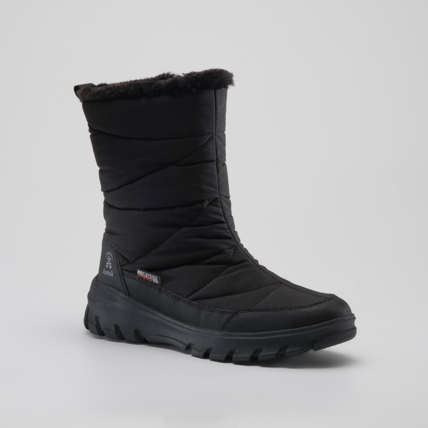 Black,Noir : Snowdon Zip Women's Winter Boots - Main View