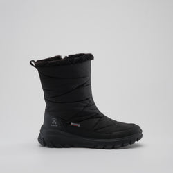 Black,Noir : Snowdon Zip Women's Winter Boots - Side View