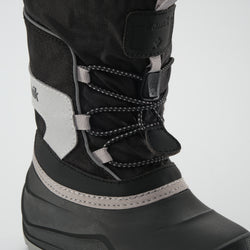 Black,Noir : Snowfall P 3 Kids Winter Boots - Laces View