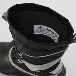 Black,Noir : Snowfall P 3 Kids Winter Boots - Inside View