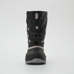 Black,Noir : Snowfall P 3 Kids Winter Boots - Front View
