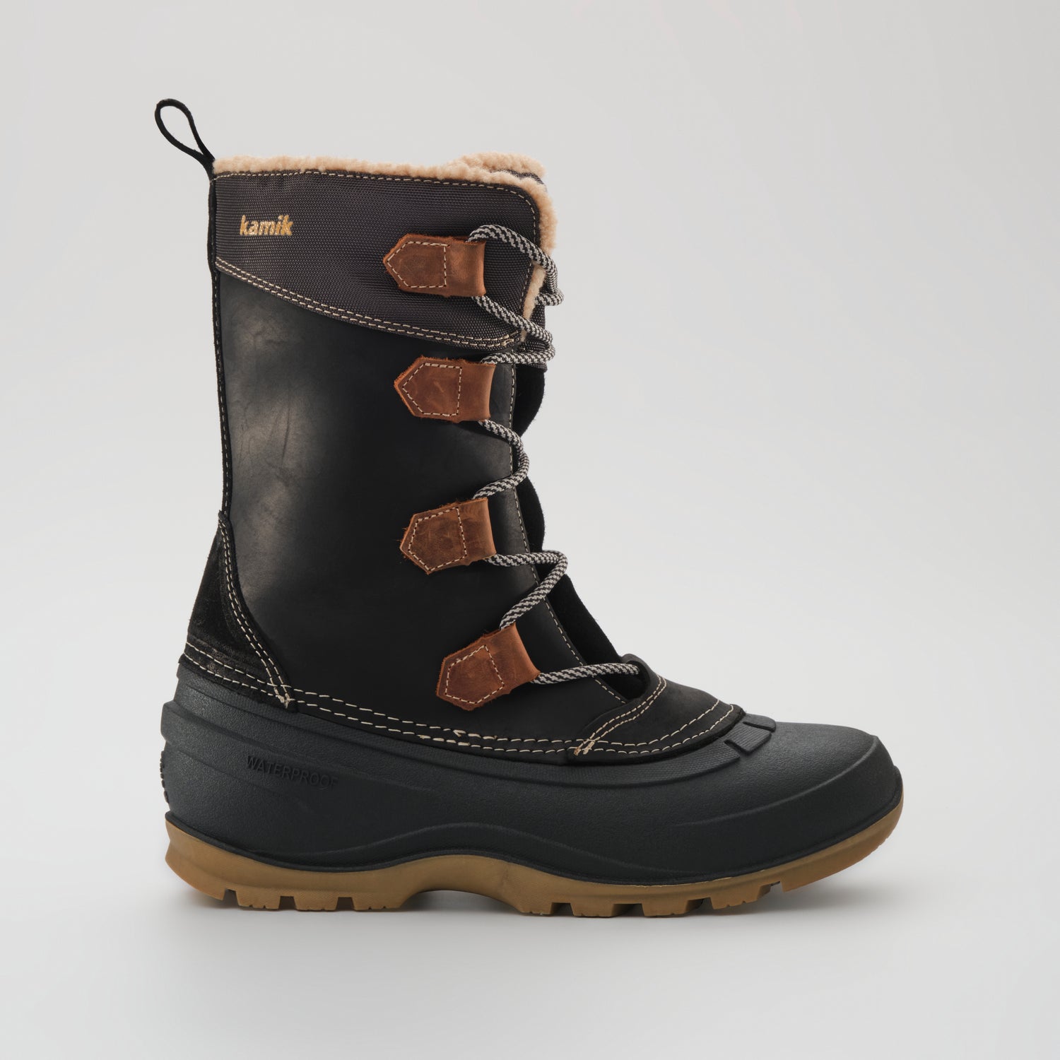 Black,Noir : Snowgem 2 Women's Winter Boots - Side View