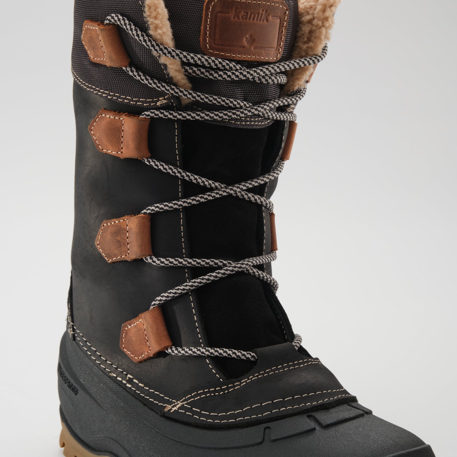 Black,Noir : Snowgem 2 Women's Winter Boots - Laces View