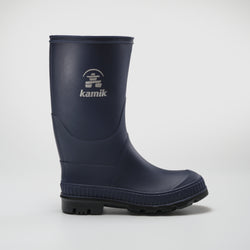 Navy-Black,Marine-Noir : Stomp Kids' Rain Boots - Side View