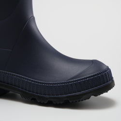 Navy-Black,Marine-Noir : Stomp Kids' Rain Boots - Side View Close-up