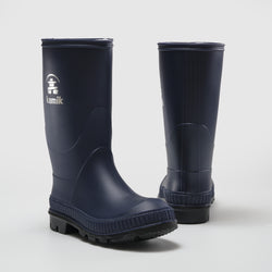 Navy-Black,Marine-Noir : Stomp Kids' Rain Boots - Pair View