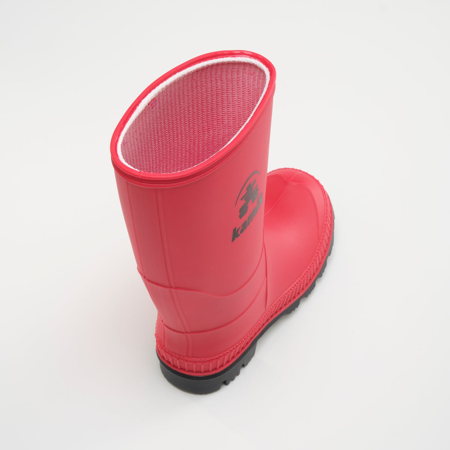 Red,Rouge : Stomp Kids' Rain Boots - Top View