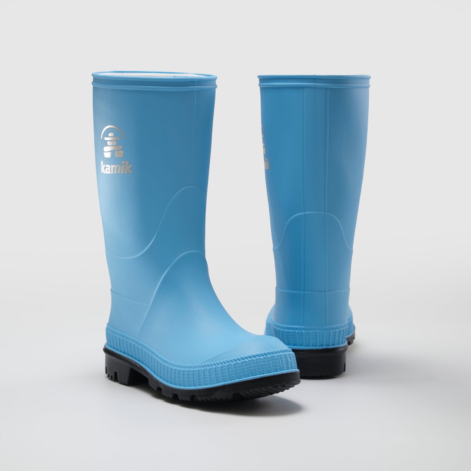 Sky Blue,Bleu ciel : Stomp Kids' Rain Boots - Pair View