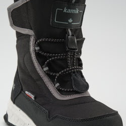 Black,Noir : Stormex EZ Kids Winter Boots - Laces View
