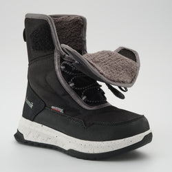 Black,Noir : Stormex EZ Kids Winter Boots - Open View