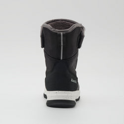 Black,Noir : Stormex EZ Kids Winter Boots - Back View