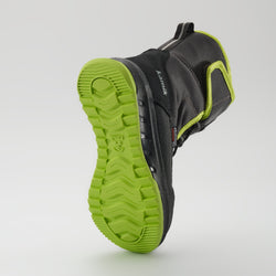 Charcoal-Lime,Charbon-Lime : Stormex EZ Kids Winter Boots - Outsole View