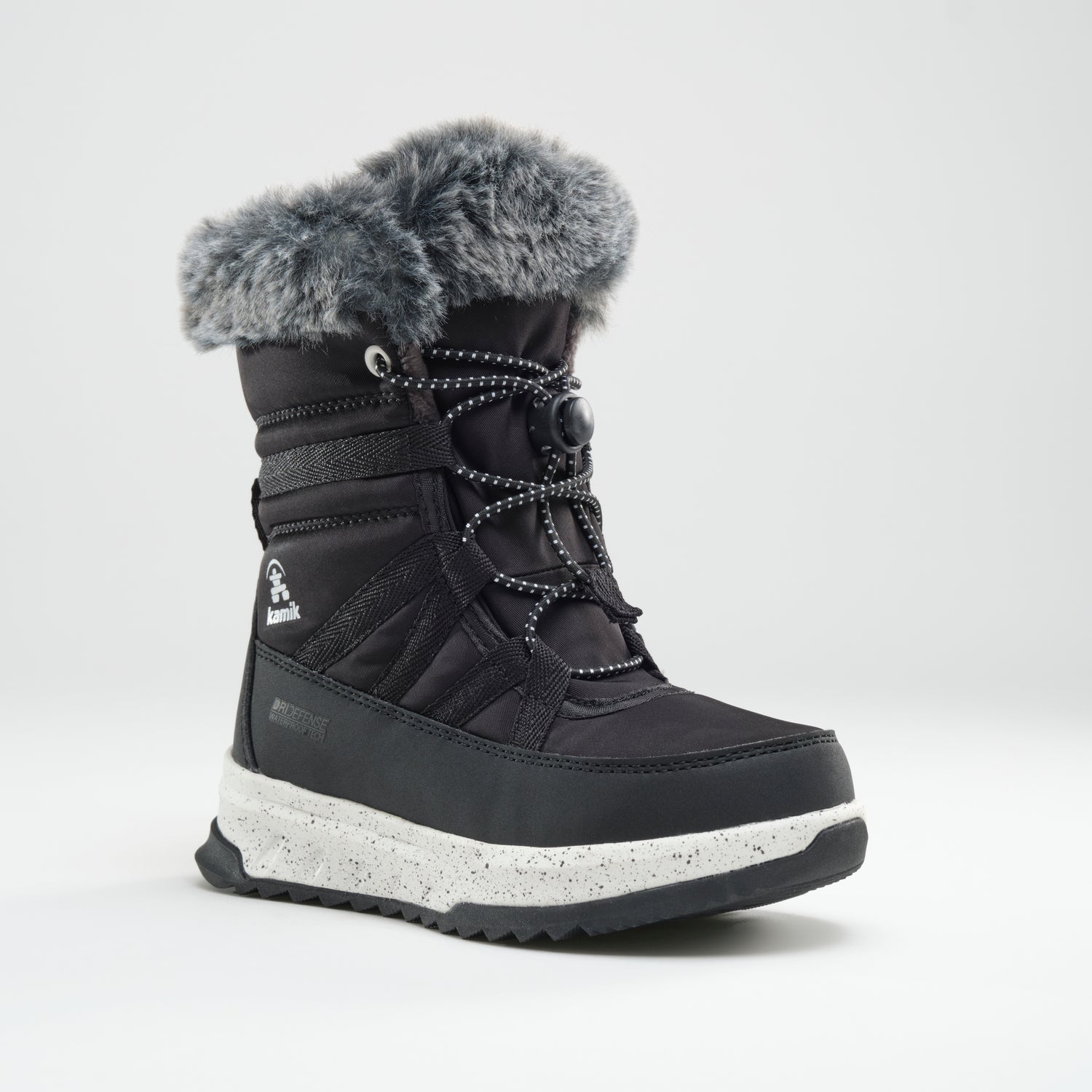 Black,Noir : Stormy F Kids Winter Boots - Main View