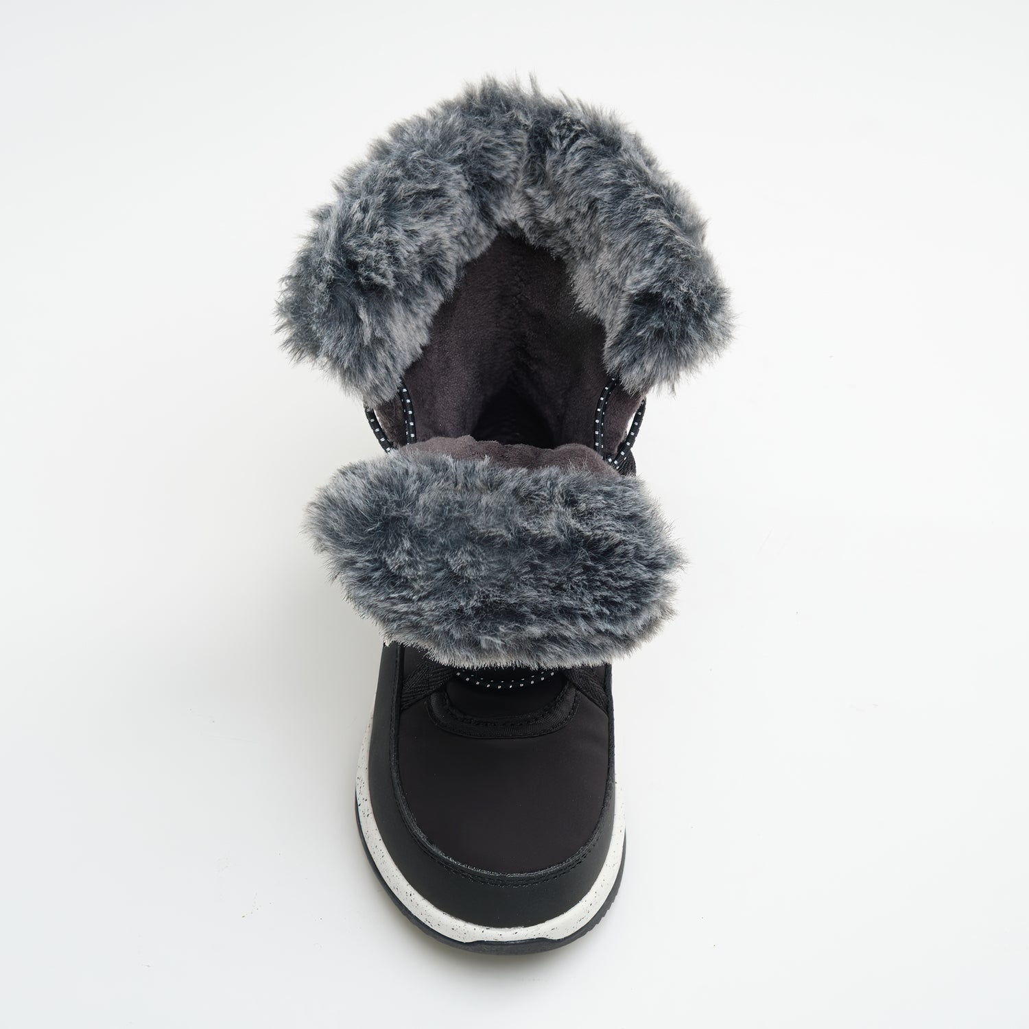 Black,Noir : Stormy F Kids Winter Boots - Top View