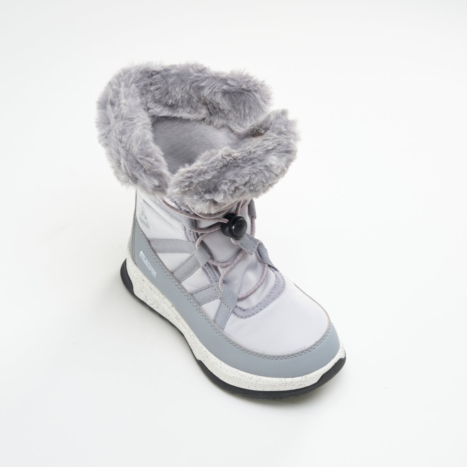 Light Gray,Gris pâle : Stormy F Kids Winter Boots - Top View