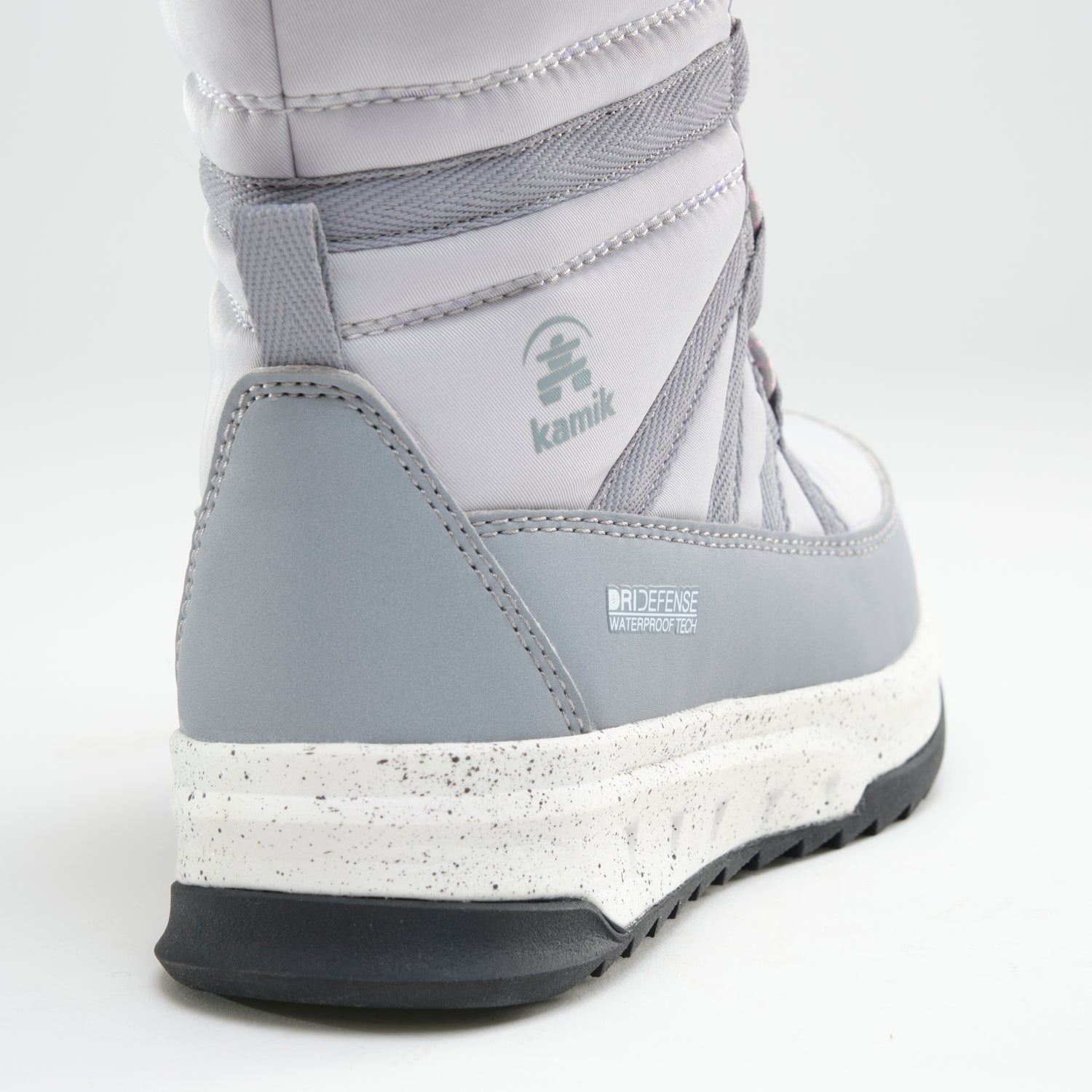 Light Gray,Gris pâle : Stormy F Kids Winter Boots - Close-up Back View