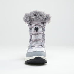 Light Gray,Gris pâle : Stormy F Kids Winter Boots - Front View
