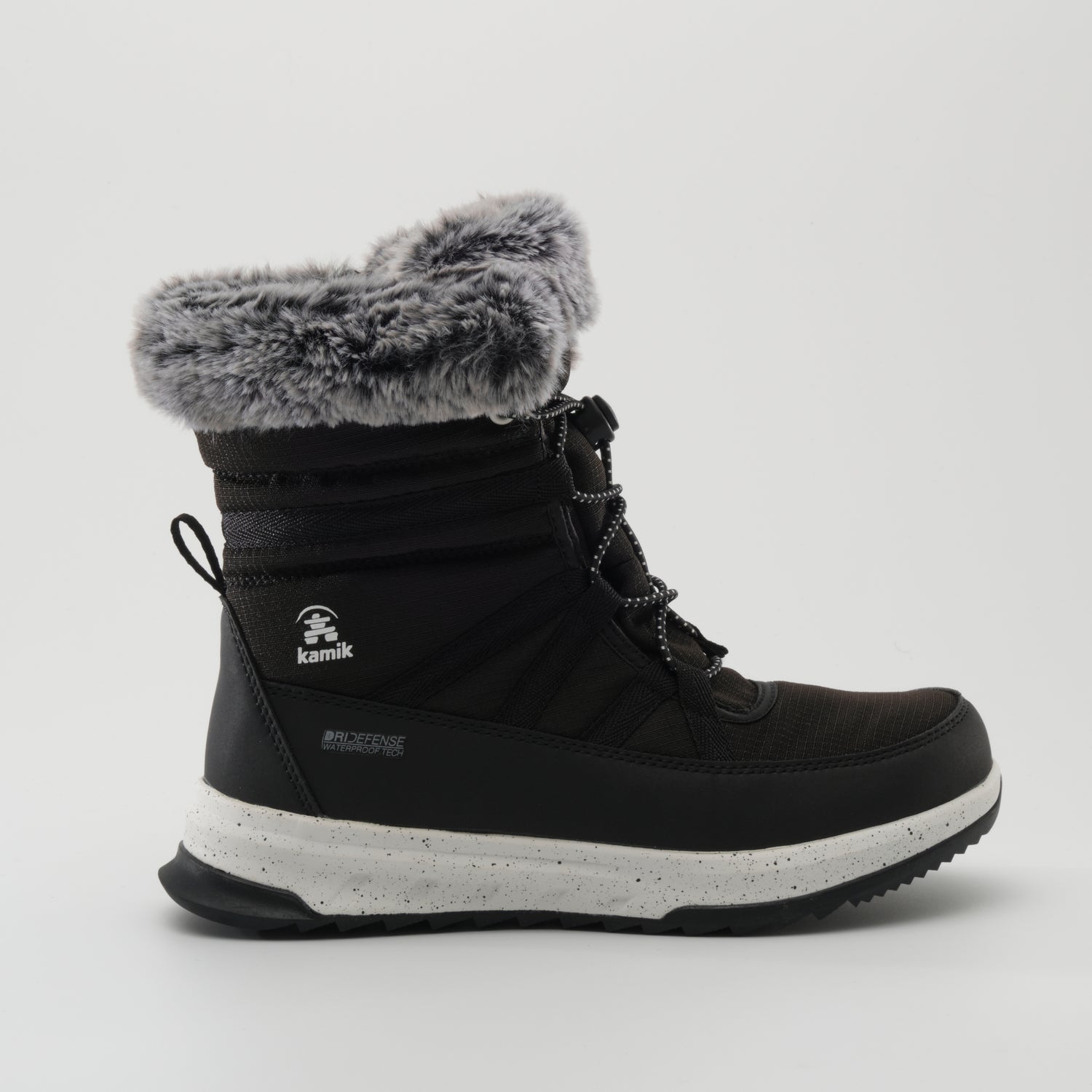 Black,Noir : Stormy F Women's Winter Boots - Side View