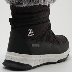 Black,Noir : Stormy F Women's Winter Boots - Close-up Back View