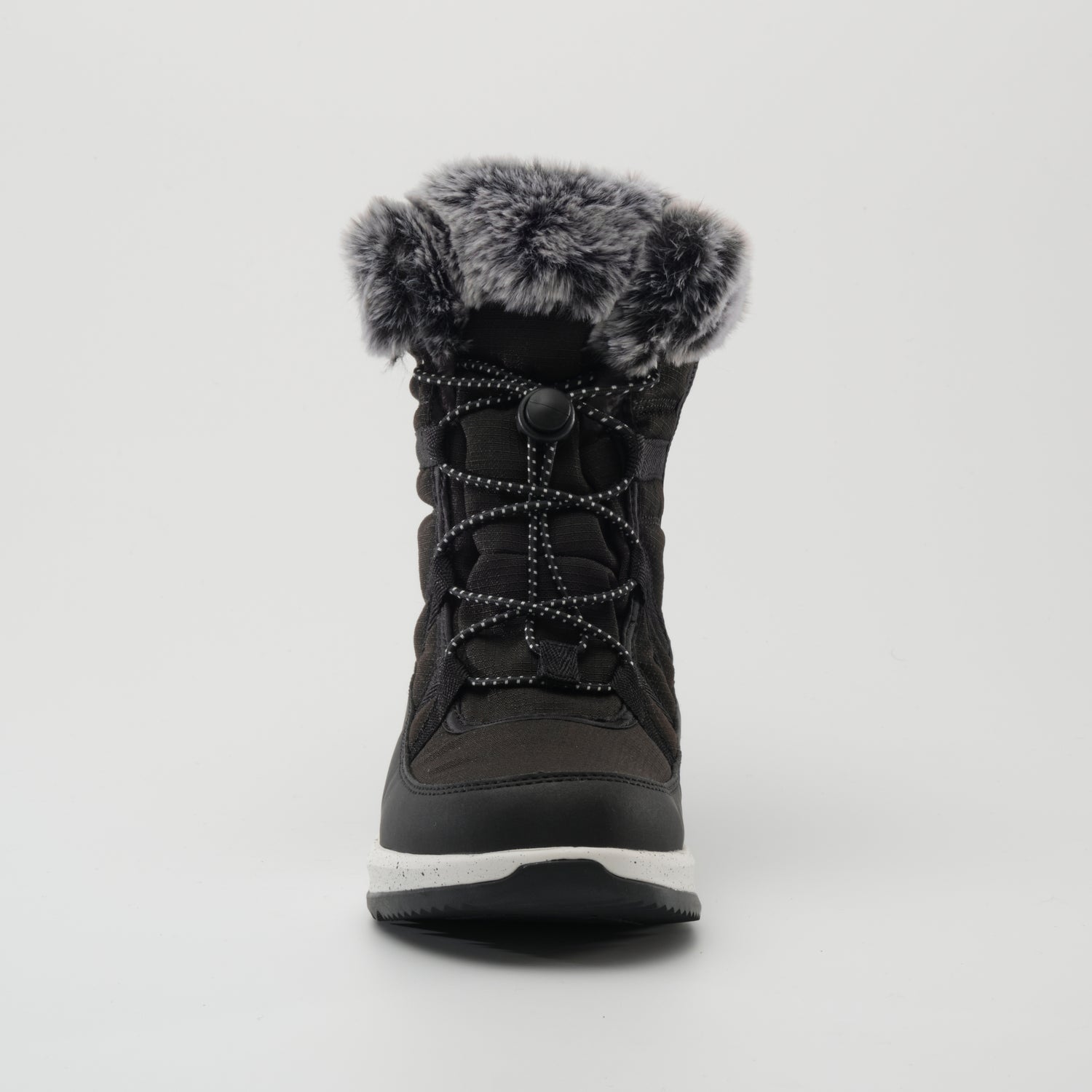 Black,Noir : Stormy F Women's Winter Boots - Front View