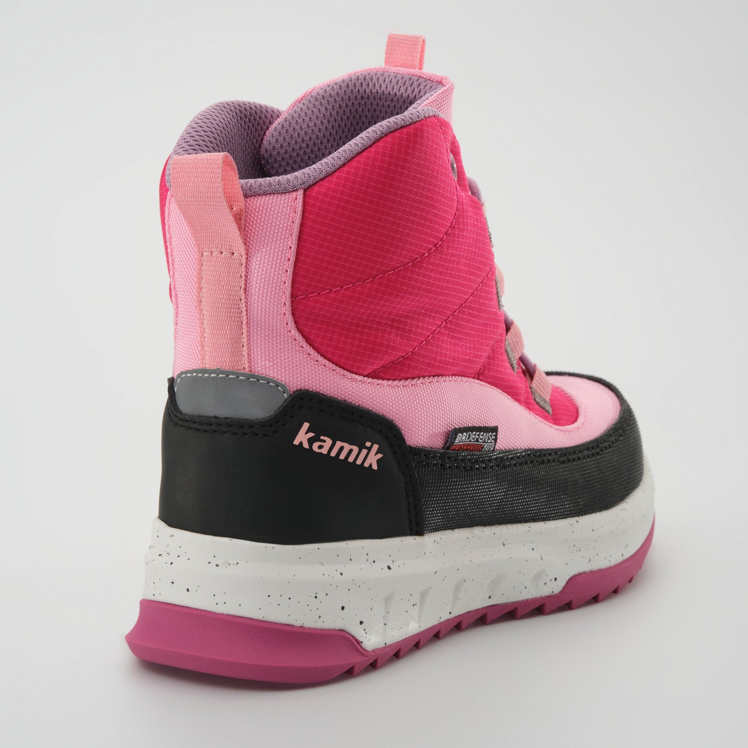 Magenta : Stormy Mid 2 Kids Winter Boots - Close-up Back View
