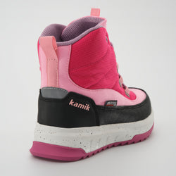 Magenta : Stormy Mid 2 Kids Winter Boots - Close-up Back View