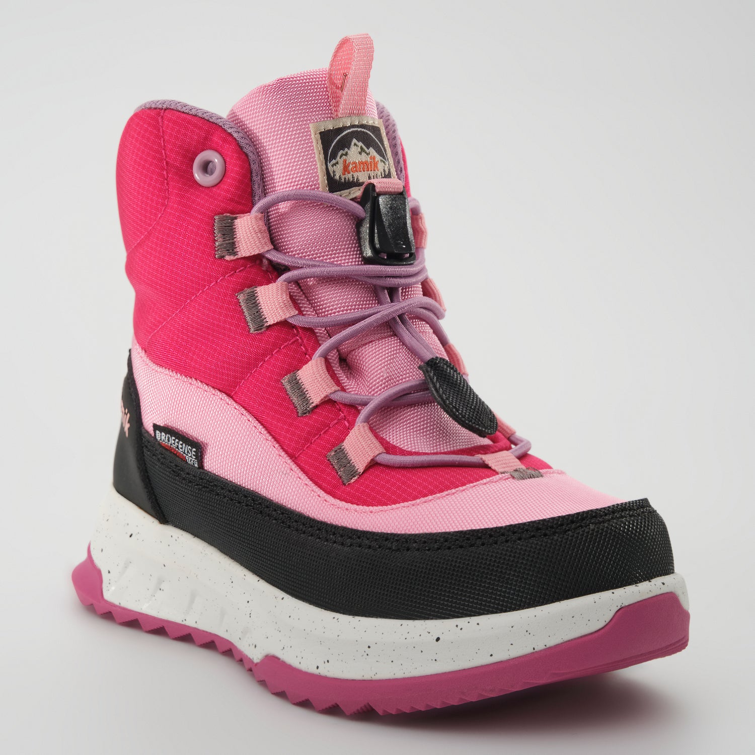 Magenta : Stormy Mid 2 Kids Winter Boots - Close-up Front View