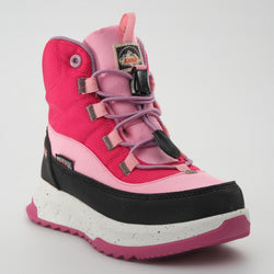 Magenta : Stormy Mid 2 Kids Winter Boots - Close-up Front View