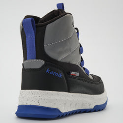 Silver,Argent : Stormy Mid 2 Kids Winter Boots - Close-up Back View