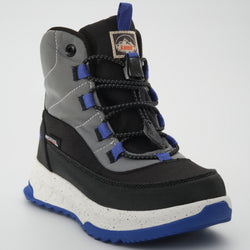 Silver,Argent : Stormy Mid 2 Kids Winter Boots - Close-up Front View