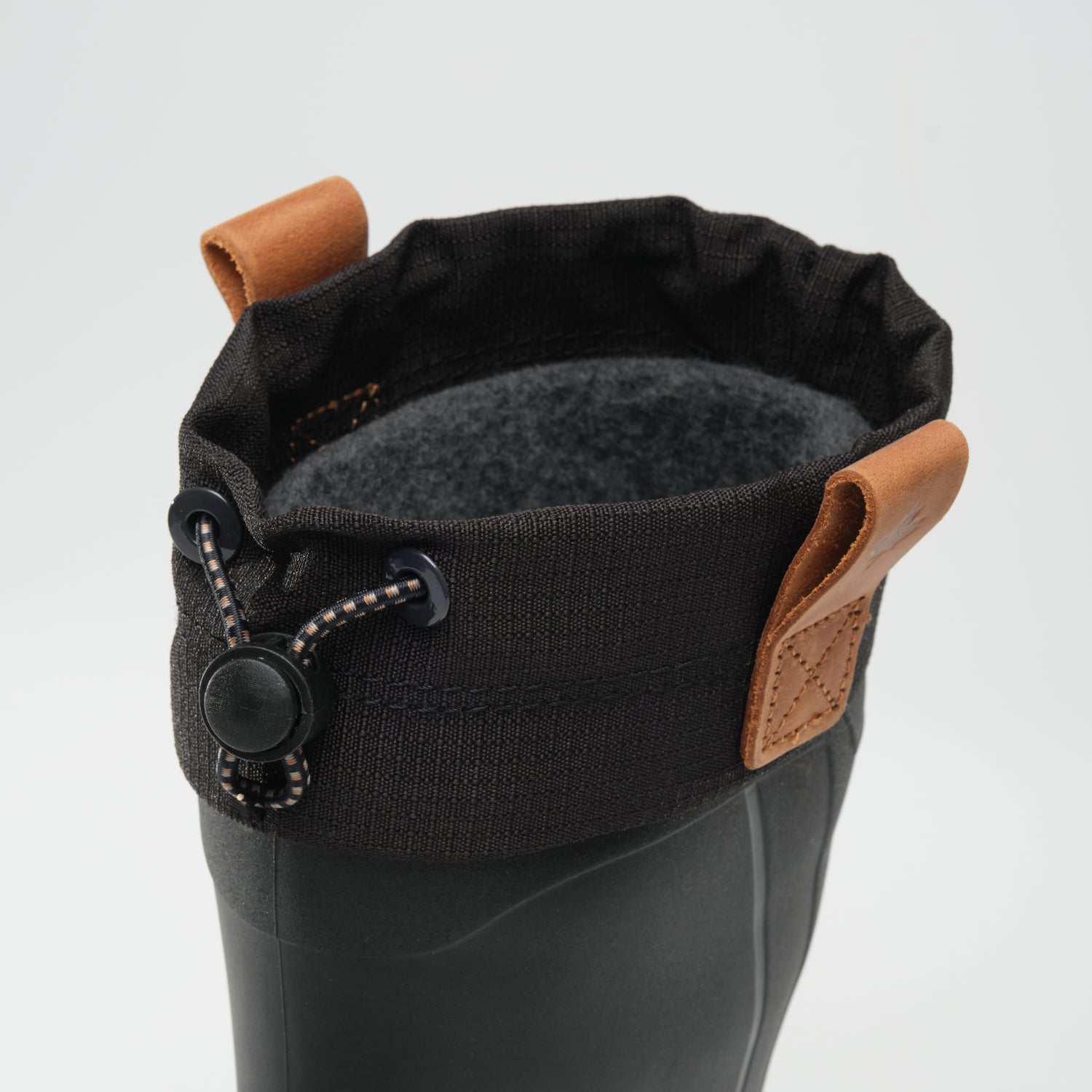 Black,Noir : Tundra Jr Kids Winter Boots - Top View