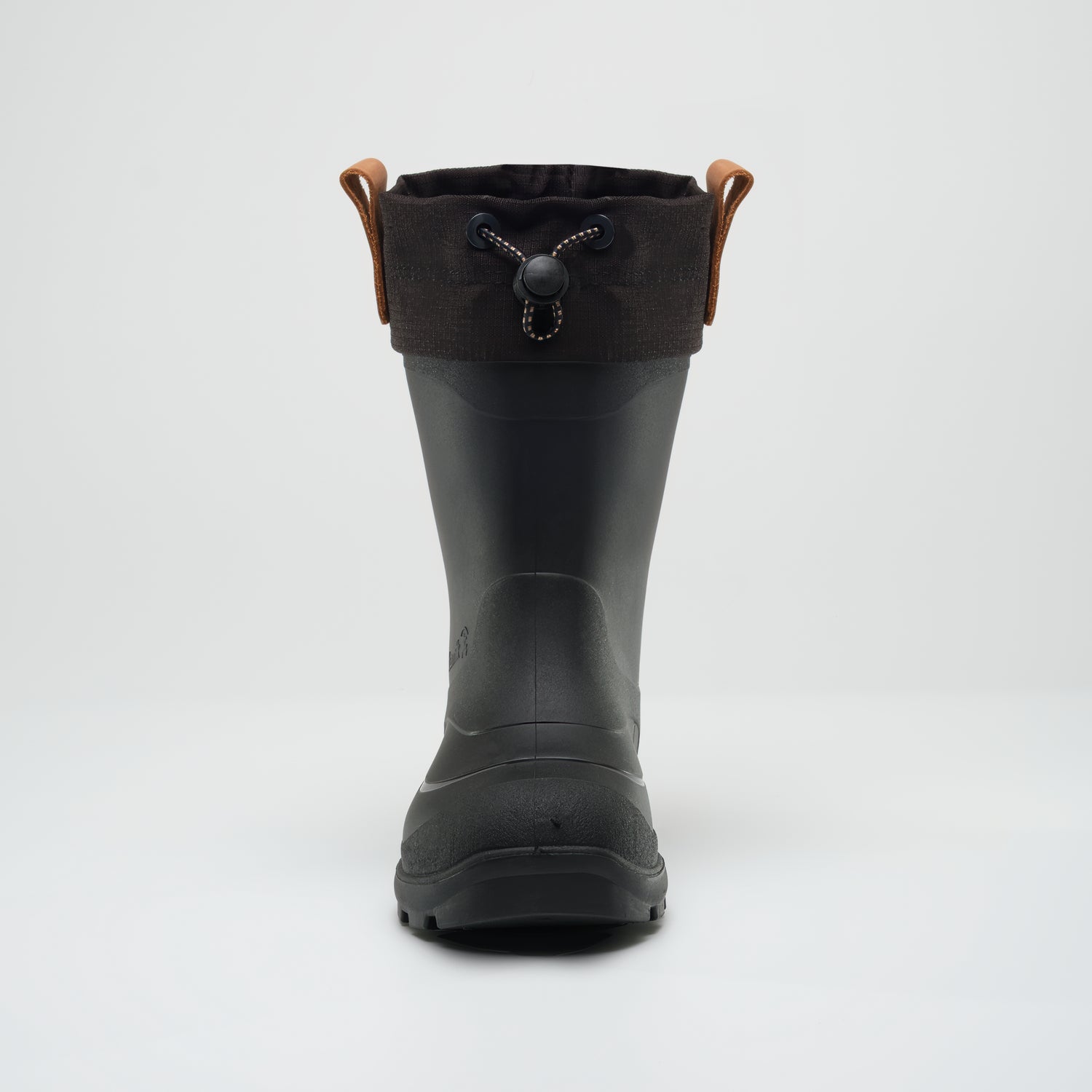 Black,Noir : Tundra Jr Kids Winter Boots - Front View