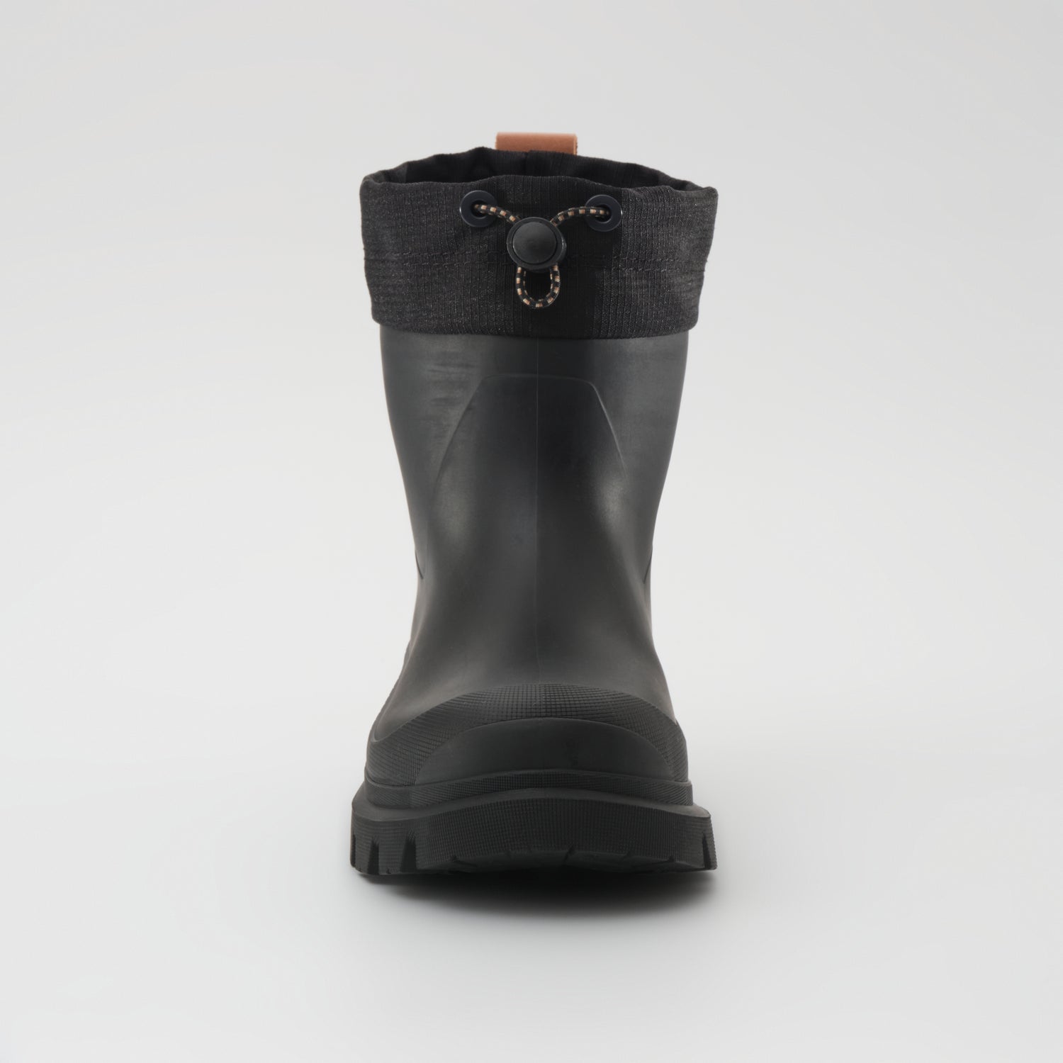 Black,Noir : Tundra Mid Men's Winter Boots - Front View