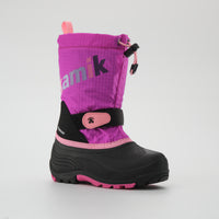 Pink-Fog,Rose-Brouillard : Waterbug 5 Kids Winter Boots - Main View