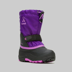Purple,Violet : Waterbug 5 Kids Winter Boots - Three-Quarter View