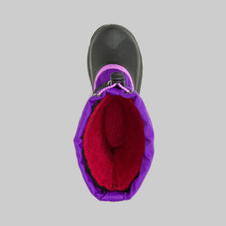 Purple,Violet : Waterbug 5 Kids Winter Boots - Top View