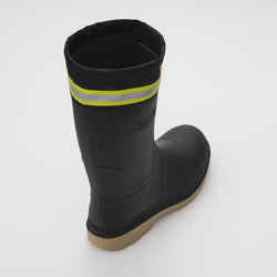 Black-Crepe,Noir-Crêpe : Work Horse Pro Men's Work Boots - Top View
